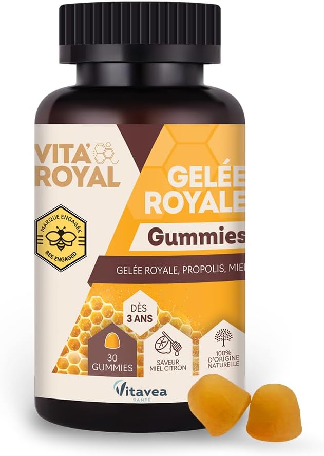 Vitavea Santé - Vita'Royal Gummies Gelée Royale - Miel, Propolis - 1 mois