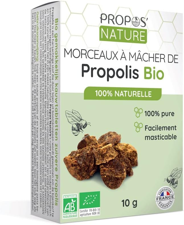 Propos Nature Organic Pure Propolis to Mcher (Certified Ab) - Capacity: 10 g