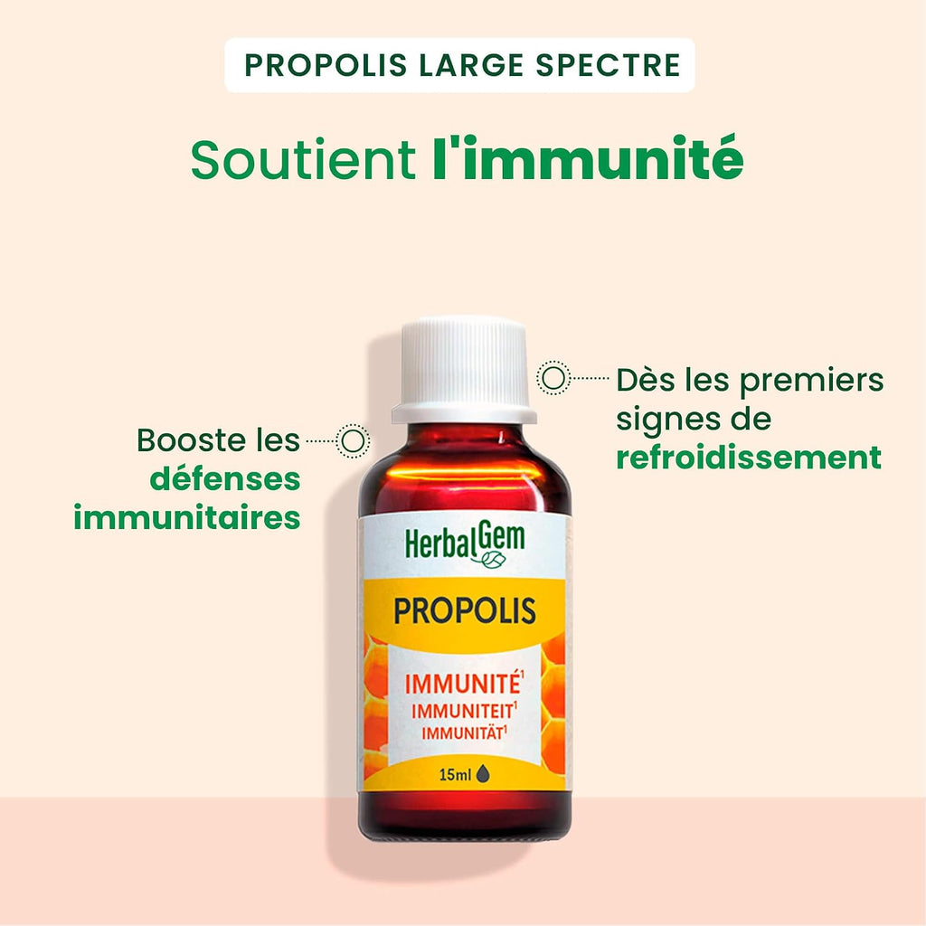 HerbalGem Propolis Concentrated Wide Spectrum Drops Bio 15ml