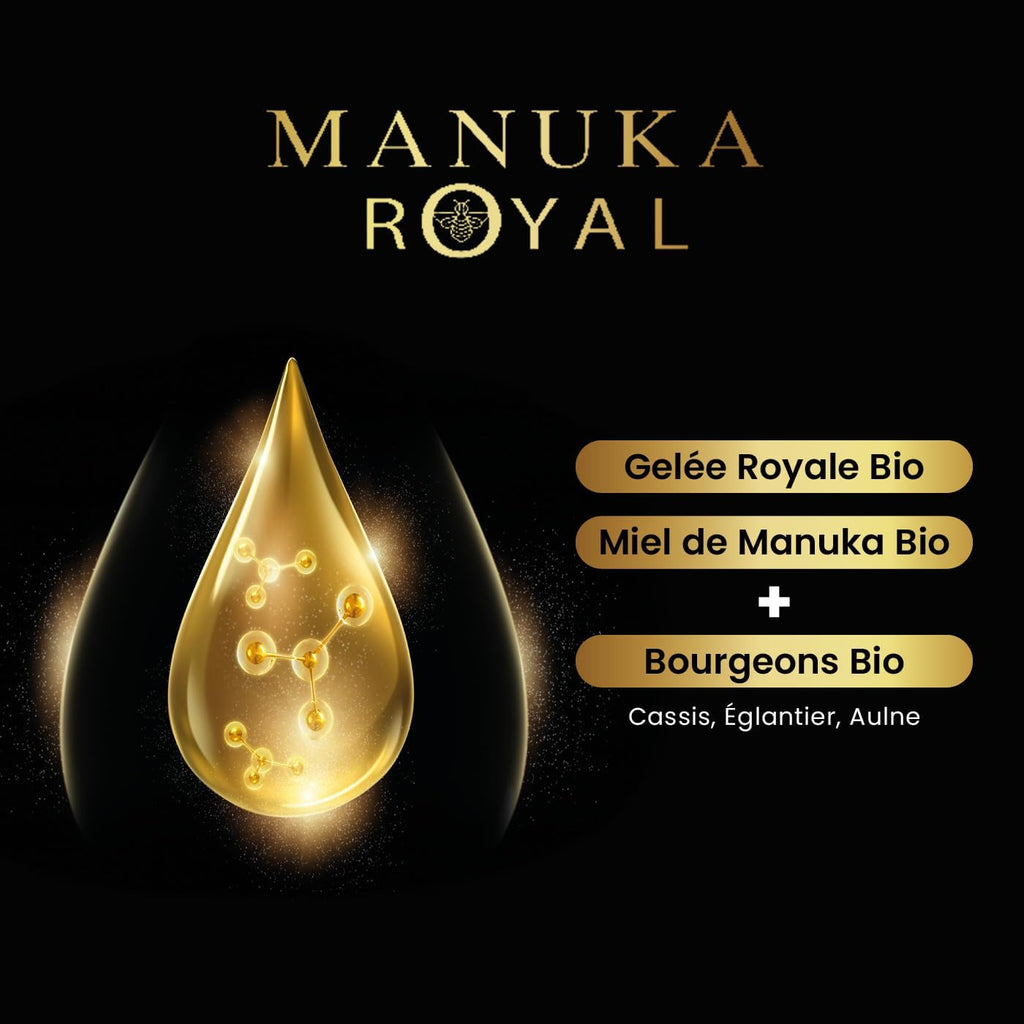 SANTAROME 2000 Organic Royal Jelly with Manuka Honey - Immunity - 20 Ampoules