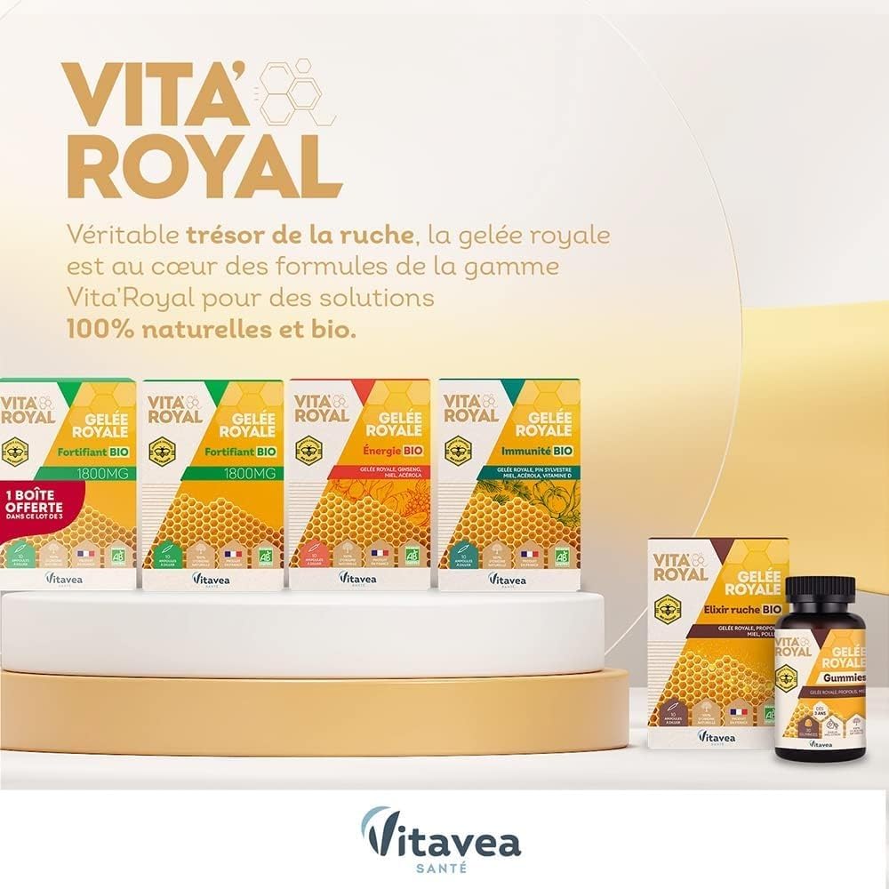 Vitavea Santé - Vita'Royal Gummies Gelée Royale - Miel, Propolis - 1 mois