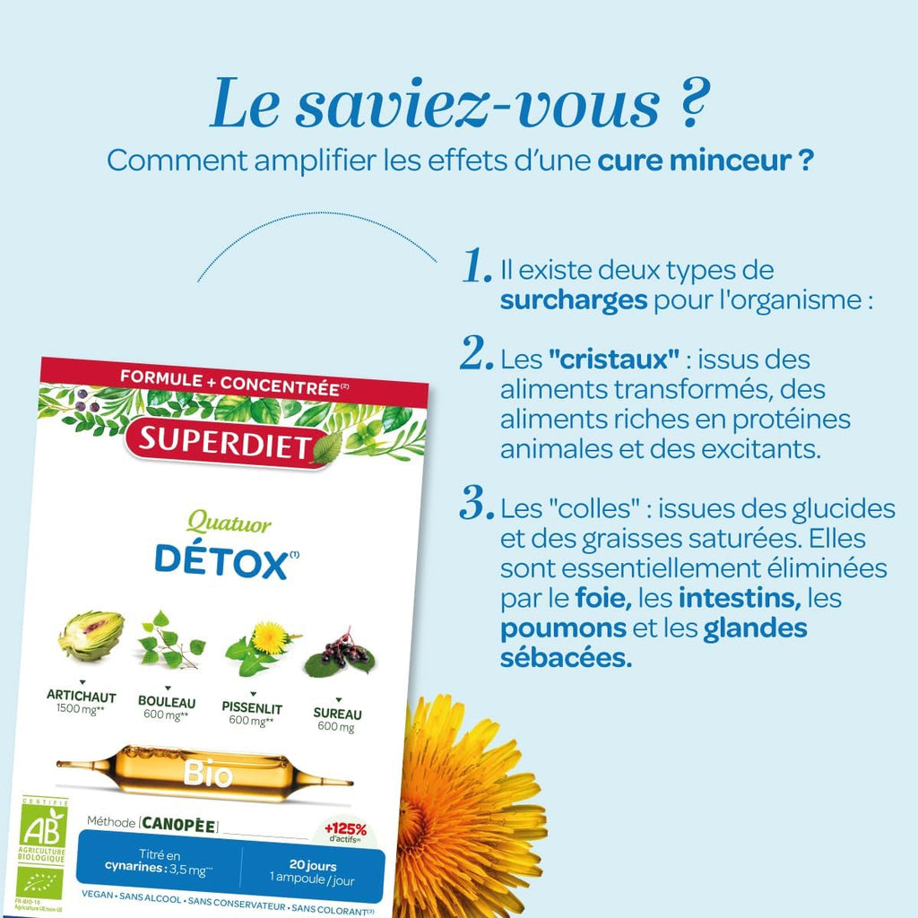 Detox, Organic Drainage - Artichoke, Dandelion, Birch, Elderberry - Bulbs
