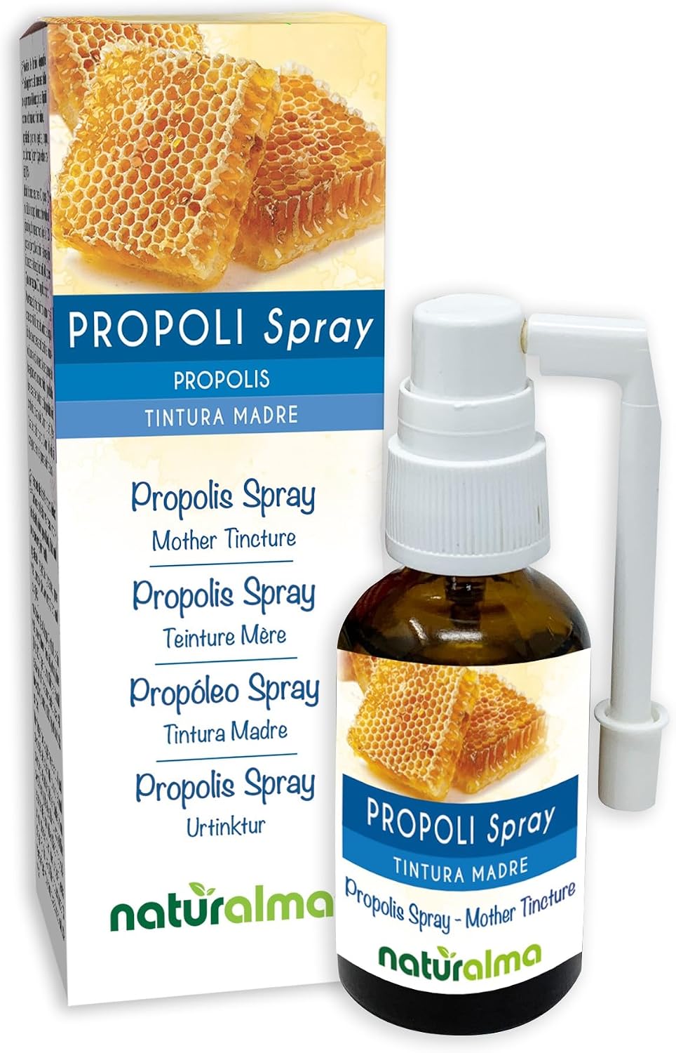 Propolis Spray (Propolis) Resin Mother Tincture Hydroalcoholic Naturalma - Liquid Extract 30 ml - Dietary Supplement