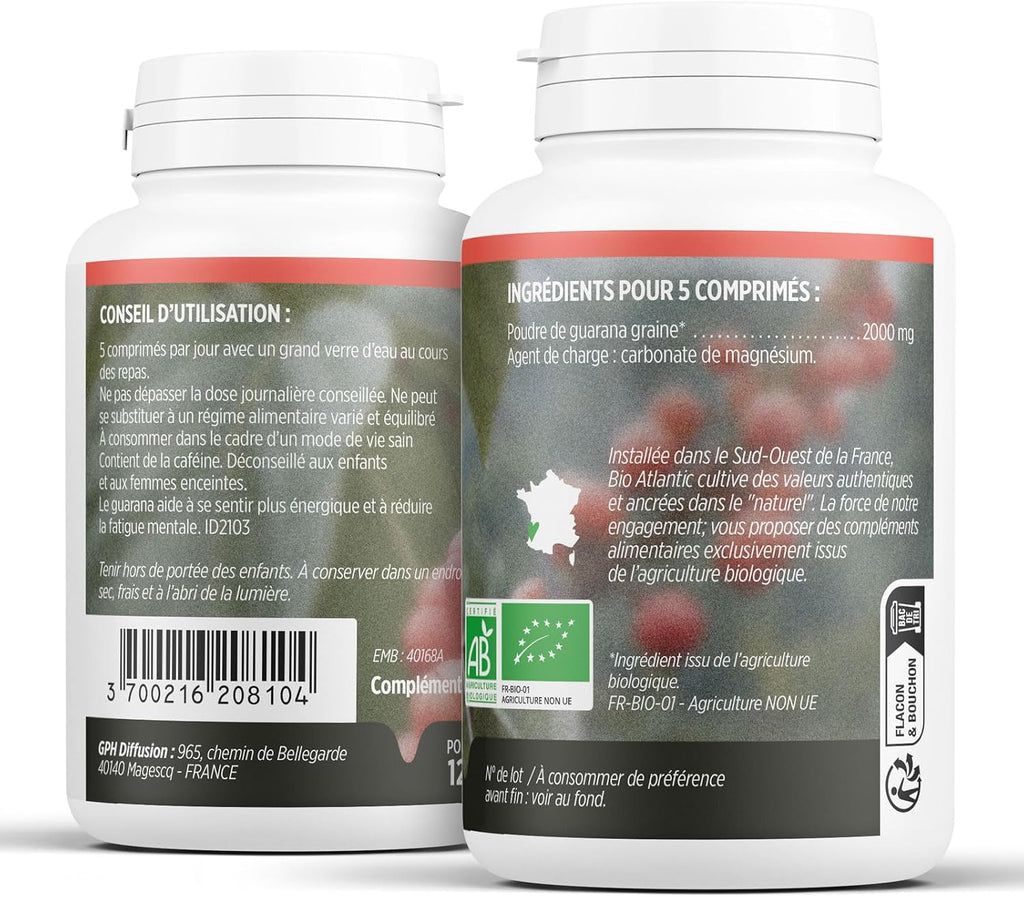 Guarana Bio - 400 mg - 200 tablets