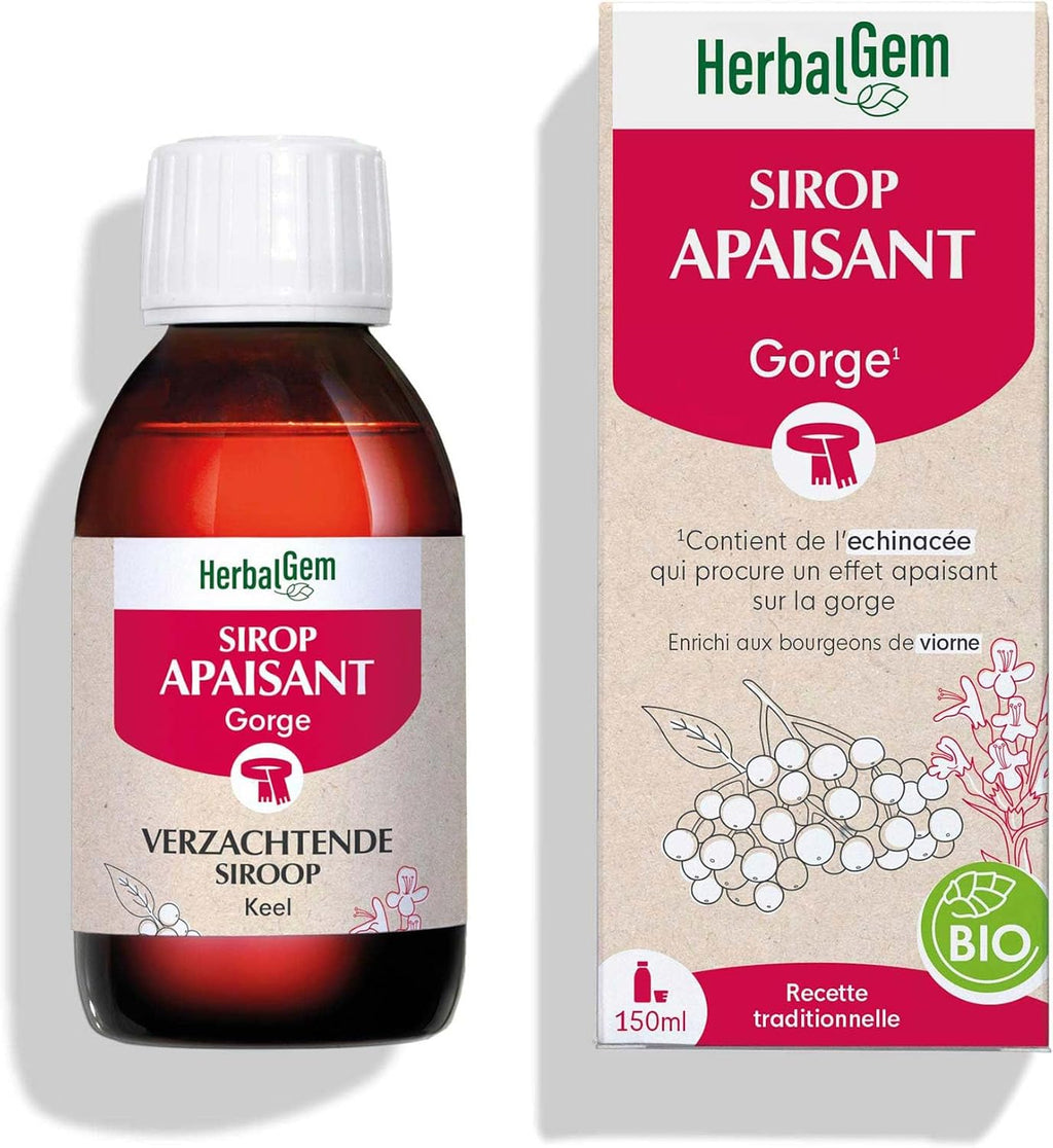 HerbalGem Organic Throat Soothing Syrup 150 ml