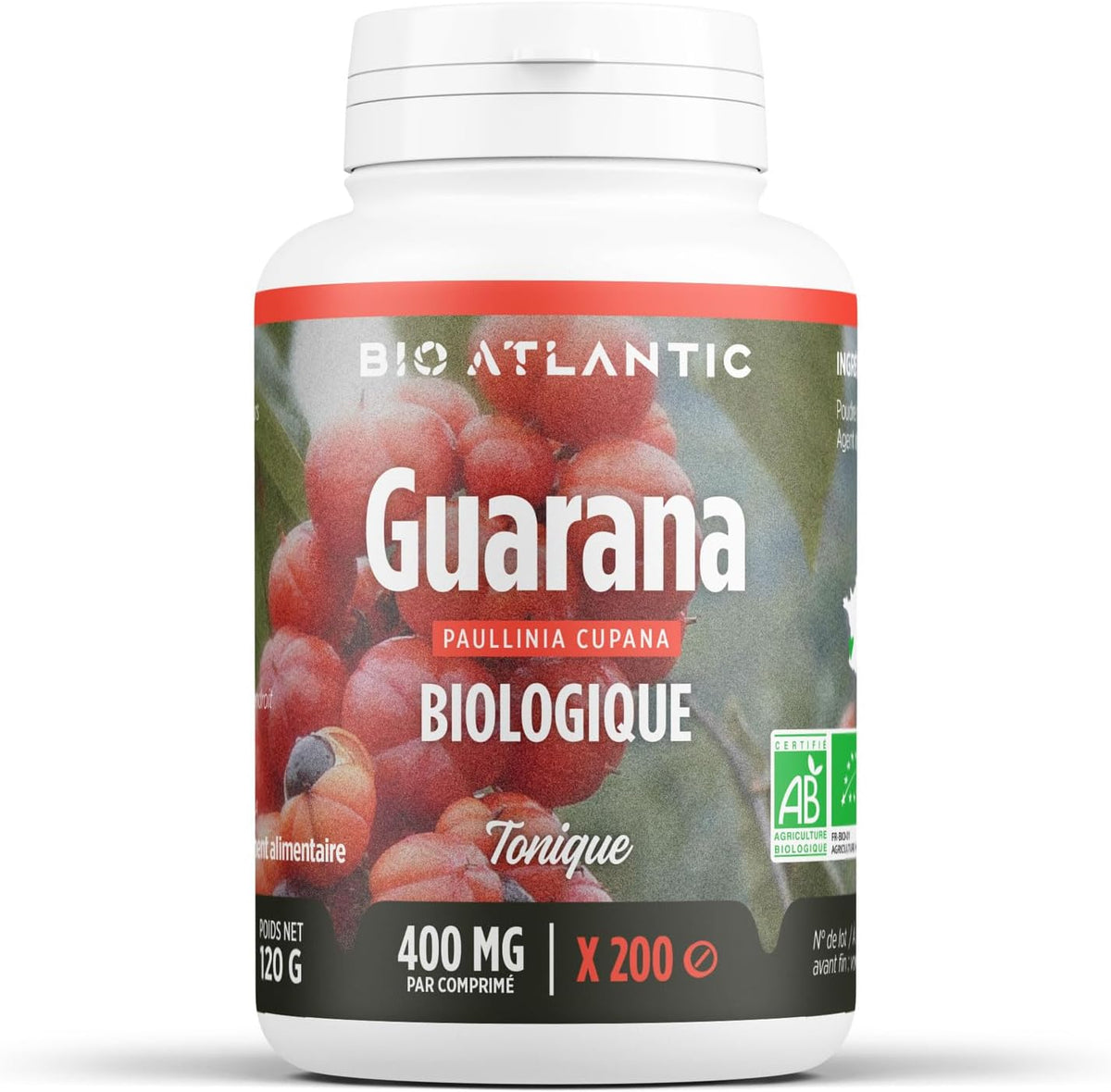 Guarana Bio - 400 mg - 200 tablets