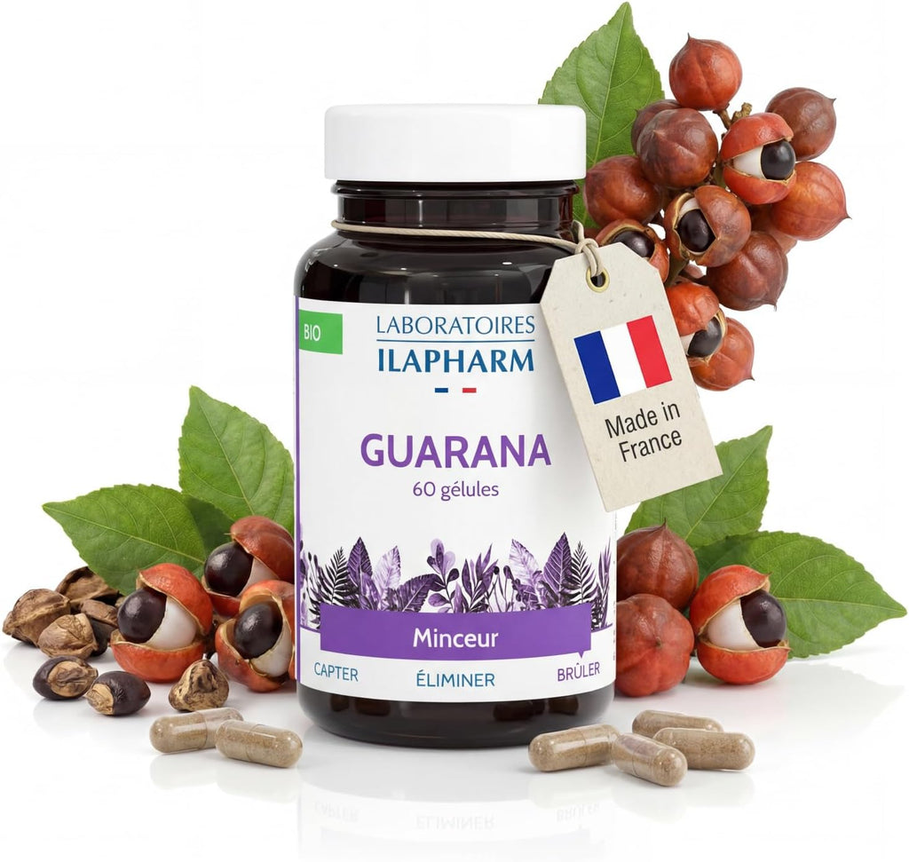 Guarana Bio 1000 mg | Natural Source Caffeine & Metabolism | 60 Capsules