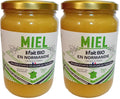 Miel Bio de Normandie (1 Kg), Délicieusement crémeux et récolté à froid | origine France | certifié BIOLOGIQUE | Naturel | Non chauffé | Non Pasteurisé | La Mare aux Abeilles.