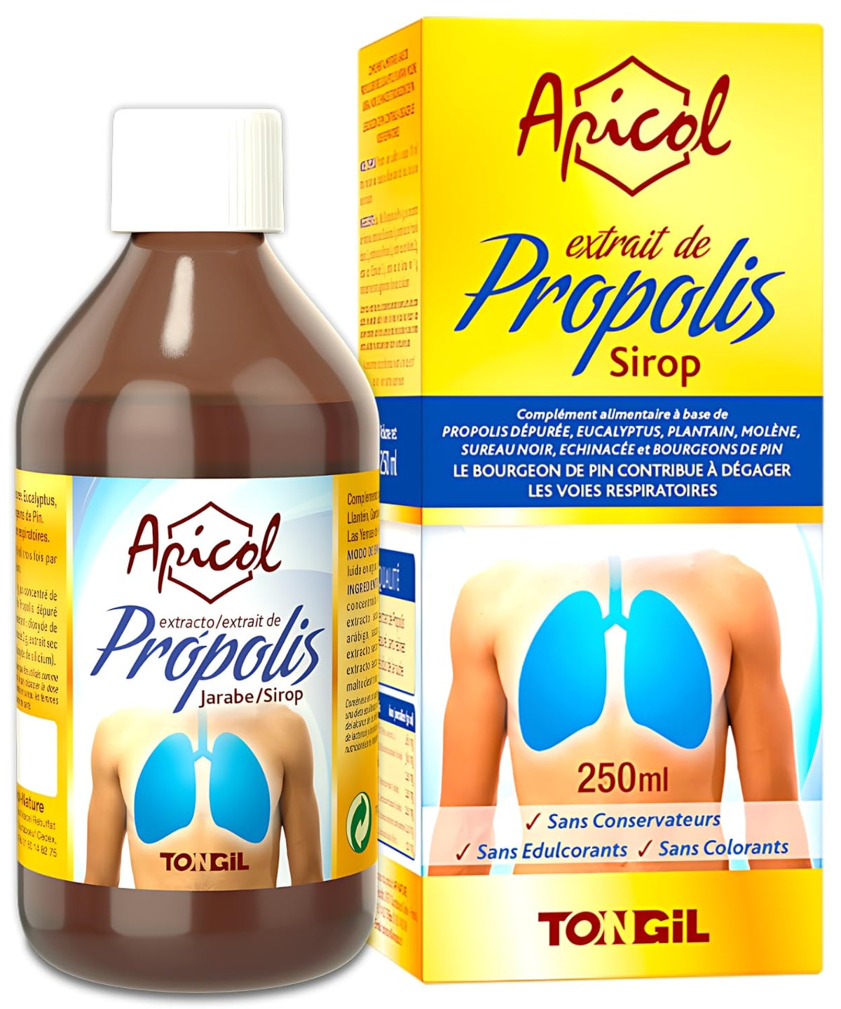 Alcohol-Free Liquid Propolis Apicol, 60 ml