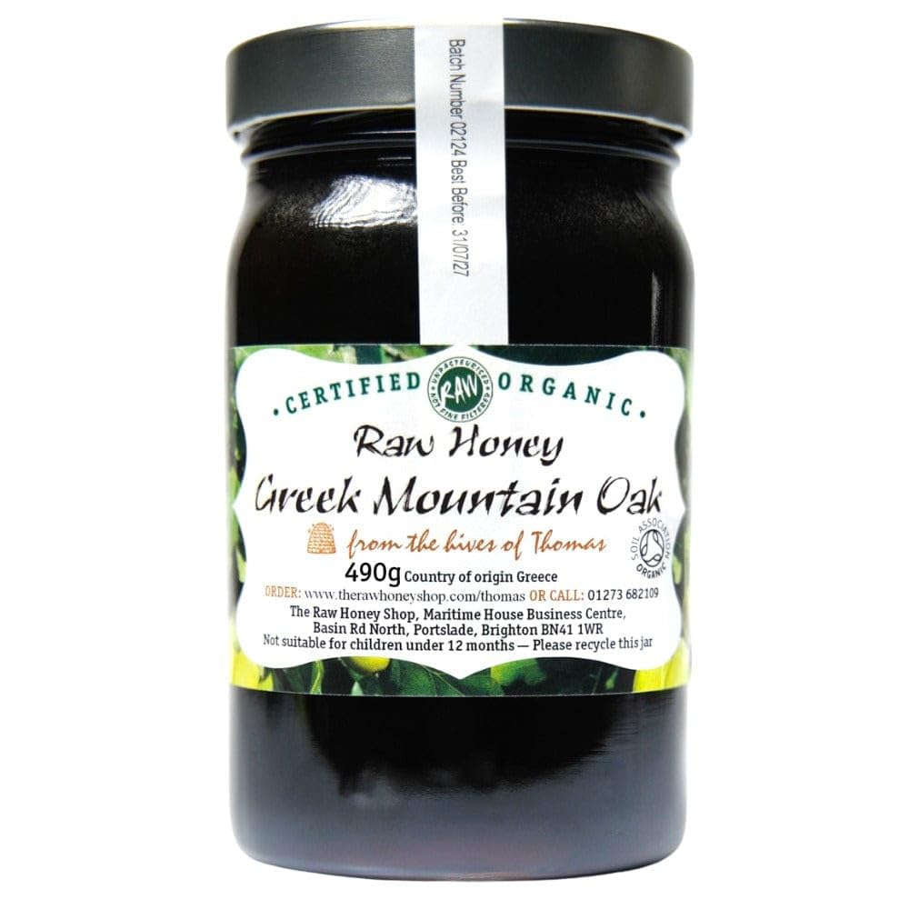 GREEK ORGANIC WILD THYME HONEY 1kg - 100% RAW & UNPASTEURIZED - Harvested in the Peloponnese, Herbaceous & Fruity Flavors, Cold Pressed, Roughly Filtered - The Raw Honey Shop