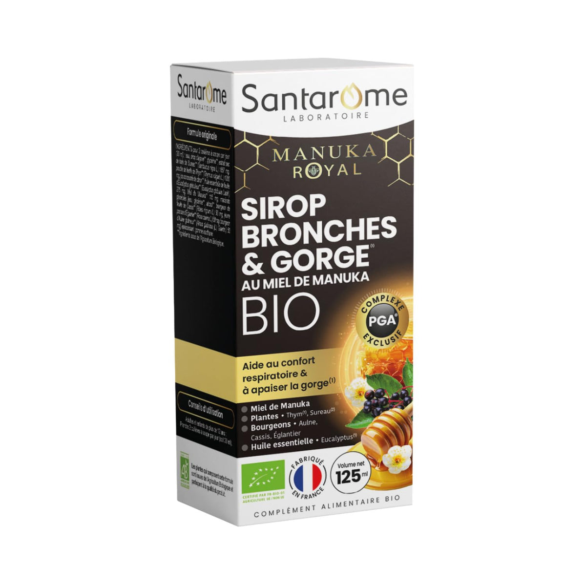 SANTAROME 2000 Organic Royal Jelly with Manuka Honey - Immunity - 20 Ampoules