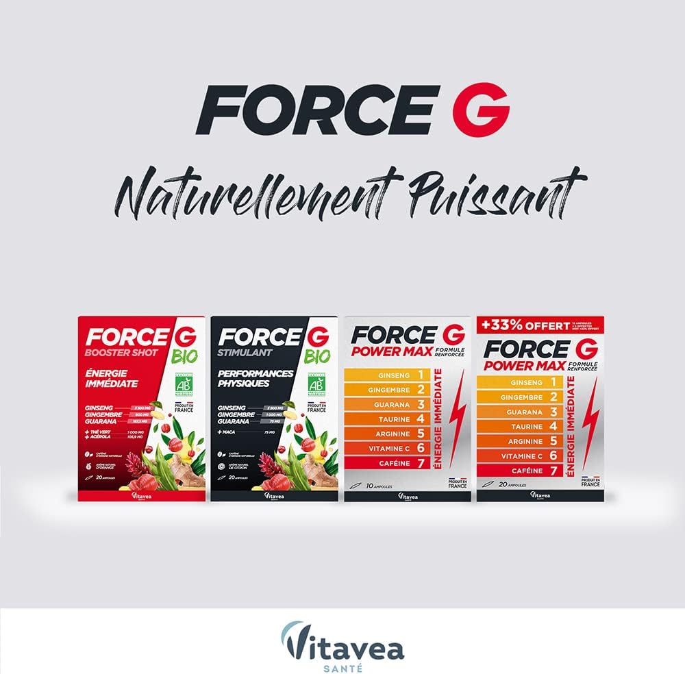 Vitavea Health - Force G Power Max - Ginseng Guarana - 20 Day Treatment